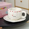 Taza y plato Jl-1060-007p - Love Love - 350ml