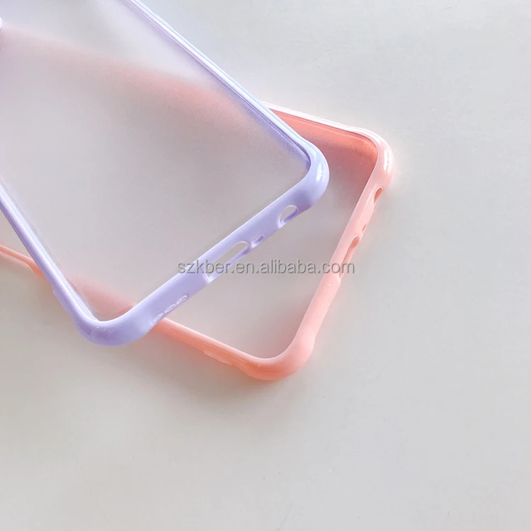 Luxury Customize Design Hard Matte Candy Colorful Shockproof TPU Bumper PC Back Phone Cover Case for Oppo F17 Pro Reno 4F 4Lite
