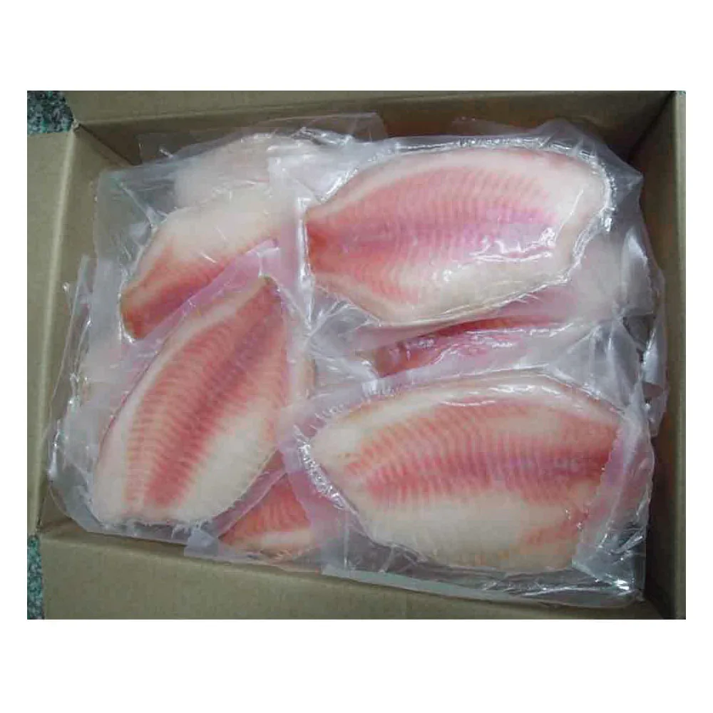 Custom10lbs Per Carton Frozen Fresh Nile Tilapia Fish Fillet Export Wholesale Price 5oz