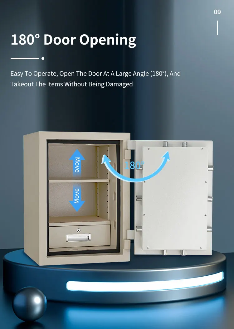 CEQSAFE Home Office Fire Box 2 Key Locks Cabinet Document Fireproof Safe details