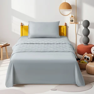 Kids Full Size Bedding Set Quilted and Embossed Patterns Four-Piece Comforter Set for Girls Woven Polyester Filling