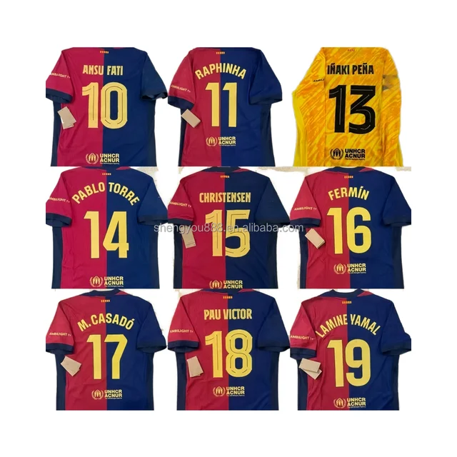 Wholesale NEYMAR JR #11 Soccer Jersey High Quality Thai Team Club Football Shirt Barcelonaes Jerseys Set