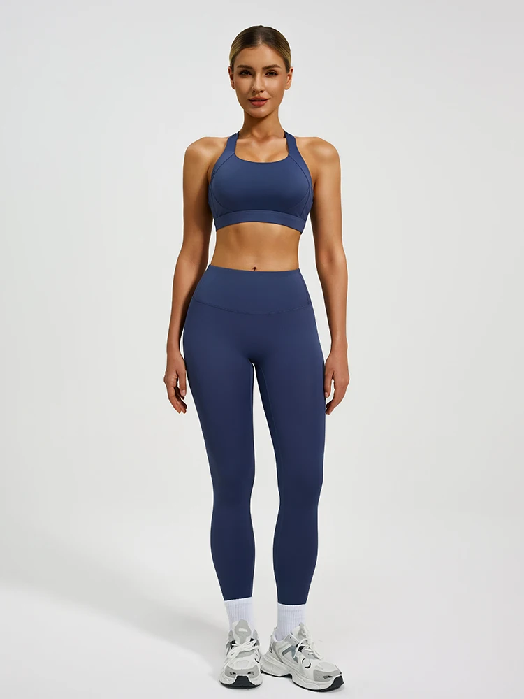 Women Fitness Wear Yoga Clothing Seamless High Waist Legging Sports Bra Sets Workout Running Fitness Yoga Set Support Bra
