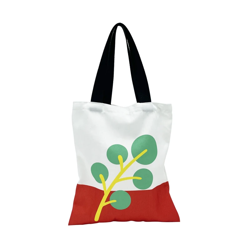 Hot Selling Heavy Duty Large Custom Printed logo Cotton Canvas Tote Shopping Handbag Shoulder Cotton Beach Shopping Tote Bag supplier