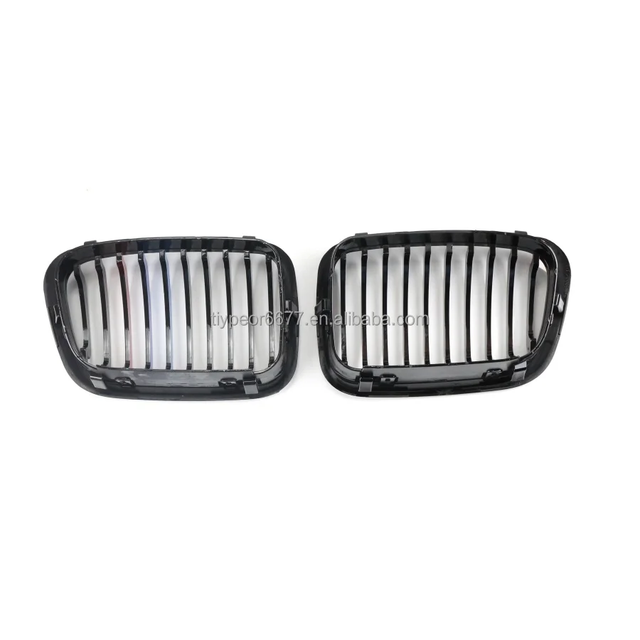 product tiypeor auto grille center mesh three color hood front bumper kidney racing grill for bmw 3 series e46 1997   2001-6