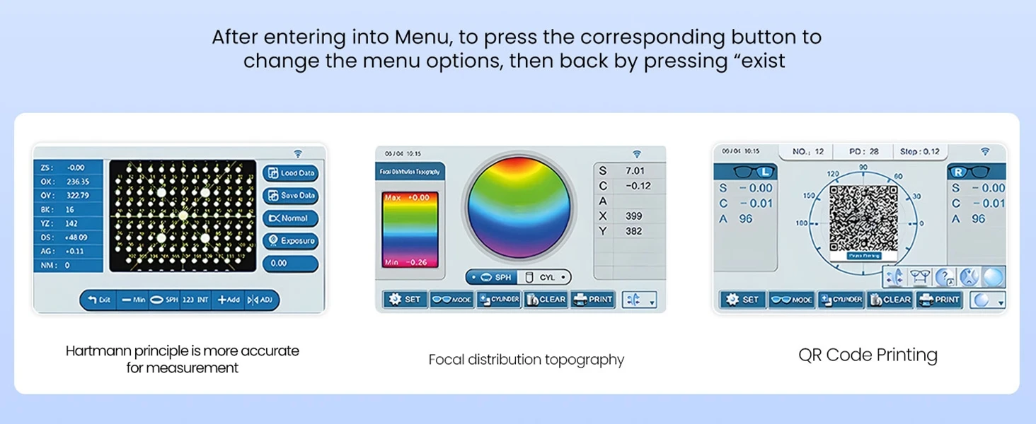 Best Selling Optical Instruments Multilingual One- Key Switching Portable Digital Lensometer LM-900 Auto Lensmeter