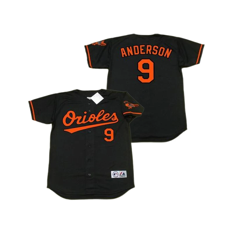 Wholesale Men's Baltimore 7 MARK BELANGER 8 ANDY ETCHEBARREN 8 CAL RIPKEN 9  BRADY ANDERSON Throwback baseball jersey Stitched S-5XL From m.