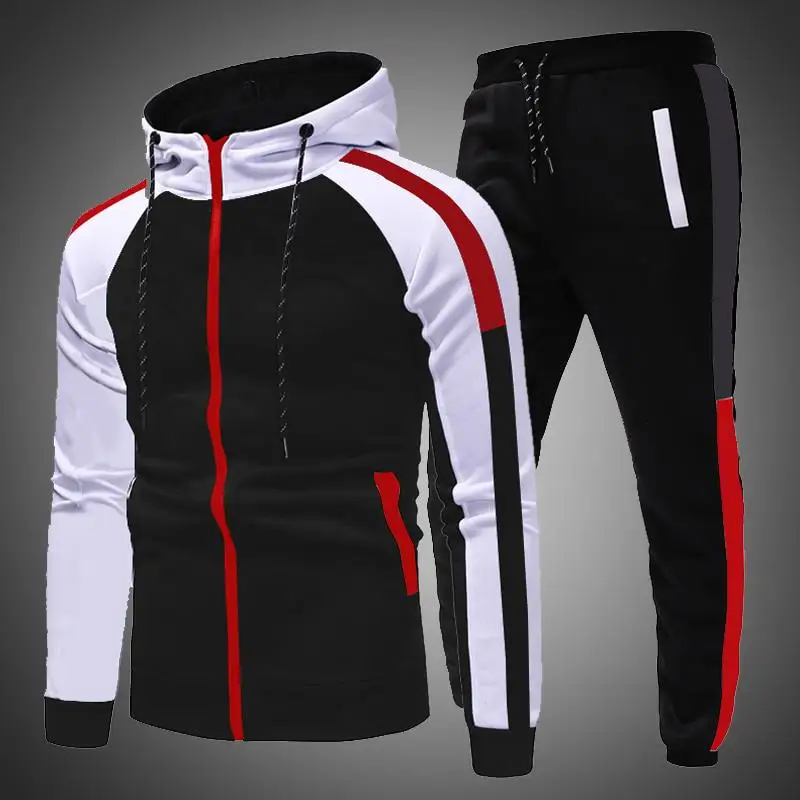 Wholesale Customized full Sleeve Men's Adults latest design slim fit jogging running tracksuits for men MK-TS-6357