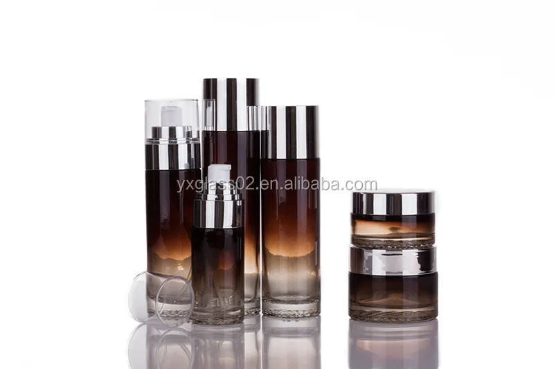 Glass bottle sprayer 30g50g30ml50ml100ml120ml lotion toner cream serum cosmetic skincare packaging container manufacture