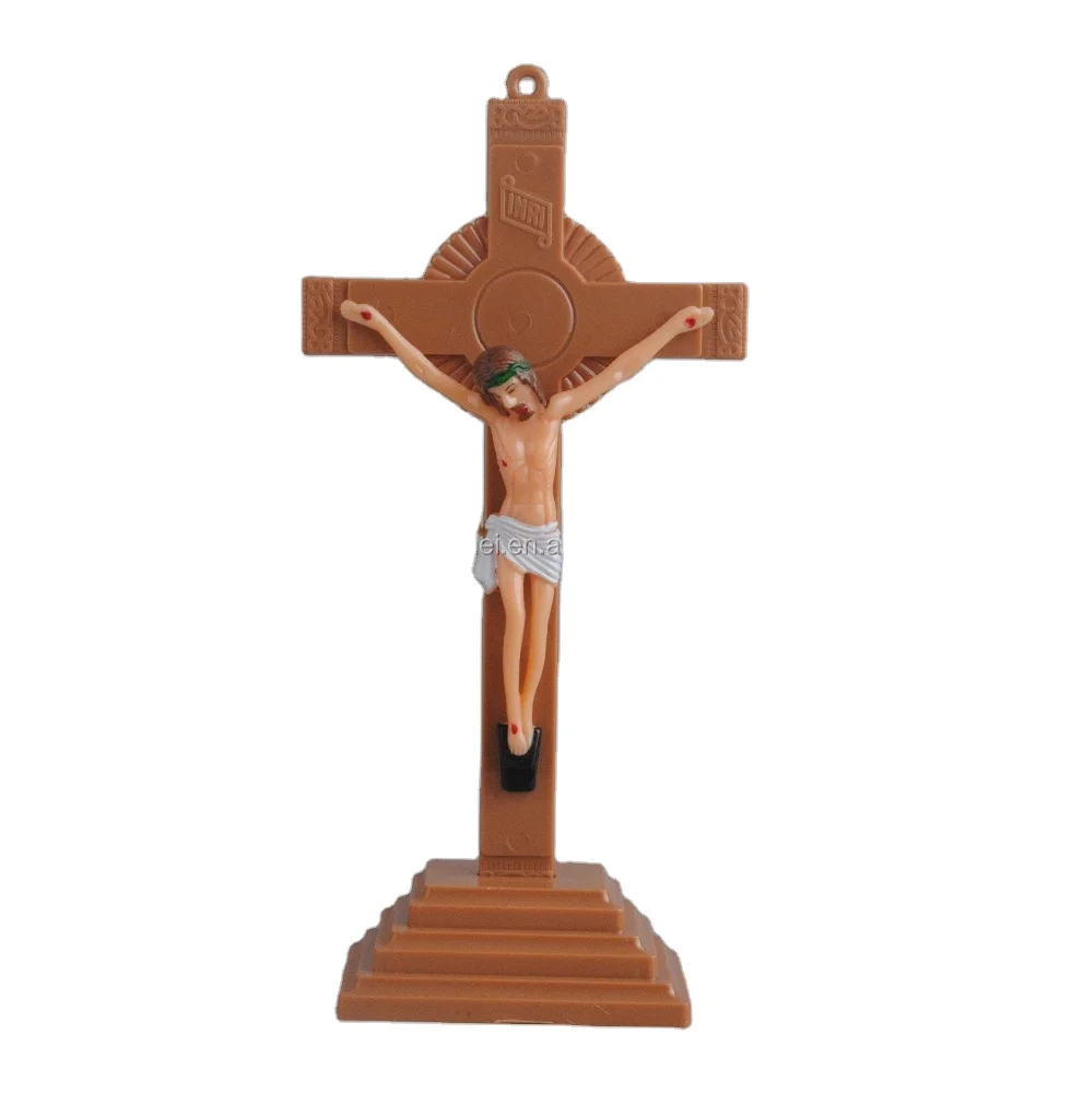 Thời Trang Nâu Tôn Giáo Nhựa Jesus Công Giáo Crucifix - Buy Chúa ...