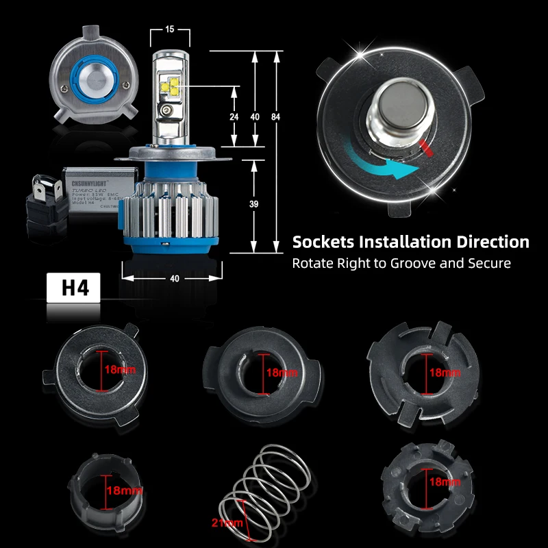 OEM система освещения для мотоцикла, мини-фара дальнего света 3500 лм Faros Turboes, светодиодная лампа H4, фара для мотоцикла, фары для мотоцикла