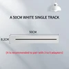 UNA PISTA SENCILLA BLANCA DE 50 CM