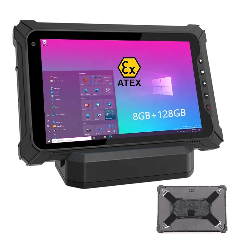 Genzo 10 Years Old Store Upgraded 8 Inch JASPER LAKE N5100 industrial tablet pc windows 10 Rugged tablet Windows 111069