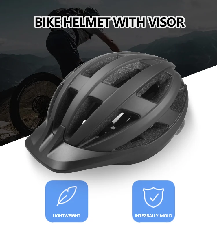 Oem Odm Lightweight Road Mountain Bike Bicycle Helmet With Visor