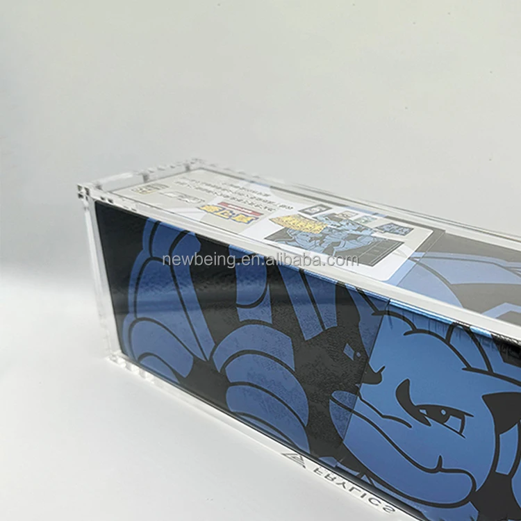 Good Quality Pokemon Cards Booster Box Silver Tempest Evee Clear Plastic  Japanese Booster Box Display Case