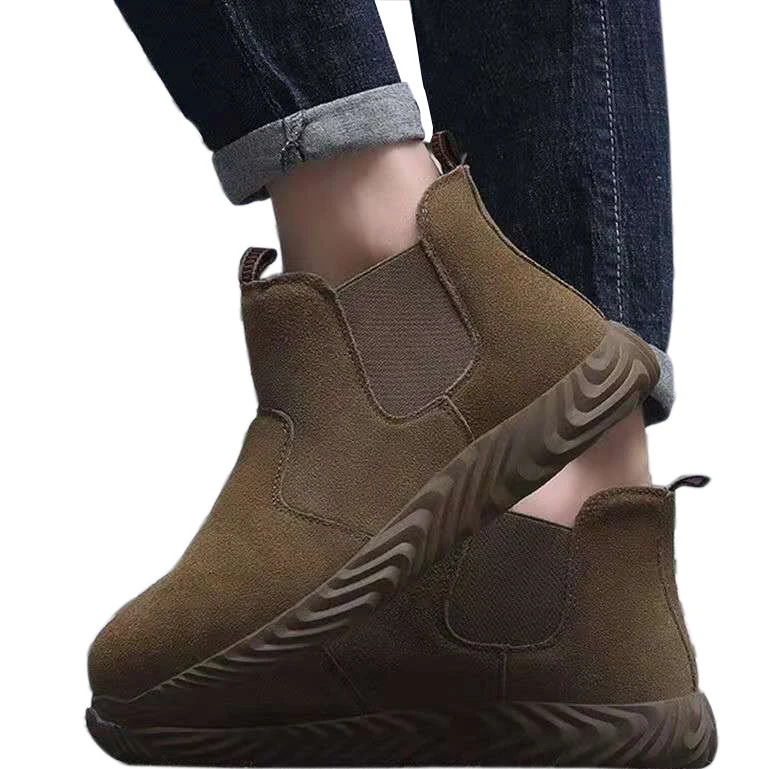 Venta al por mayor de punta de acero de marca zapatos de seguridad