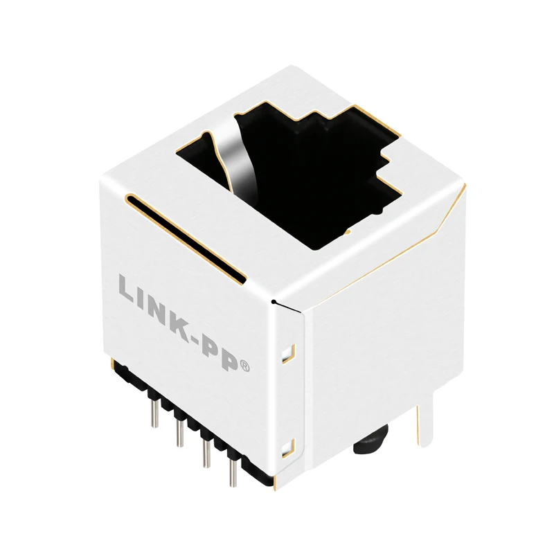 Vertical Shielded 8P8C Ethernet Rj45 Modular Jack 1840420