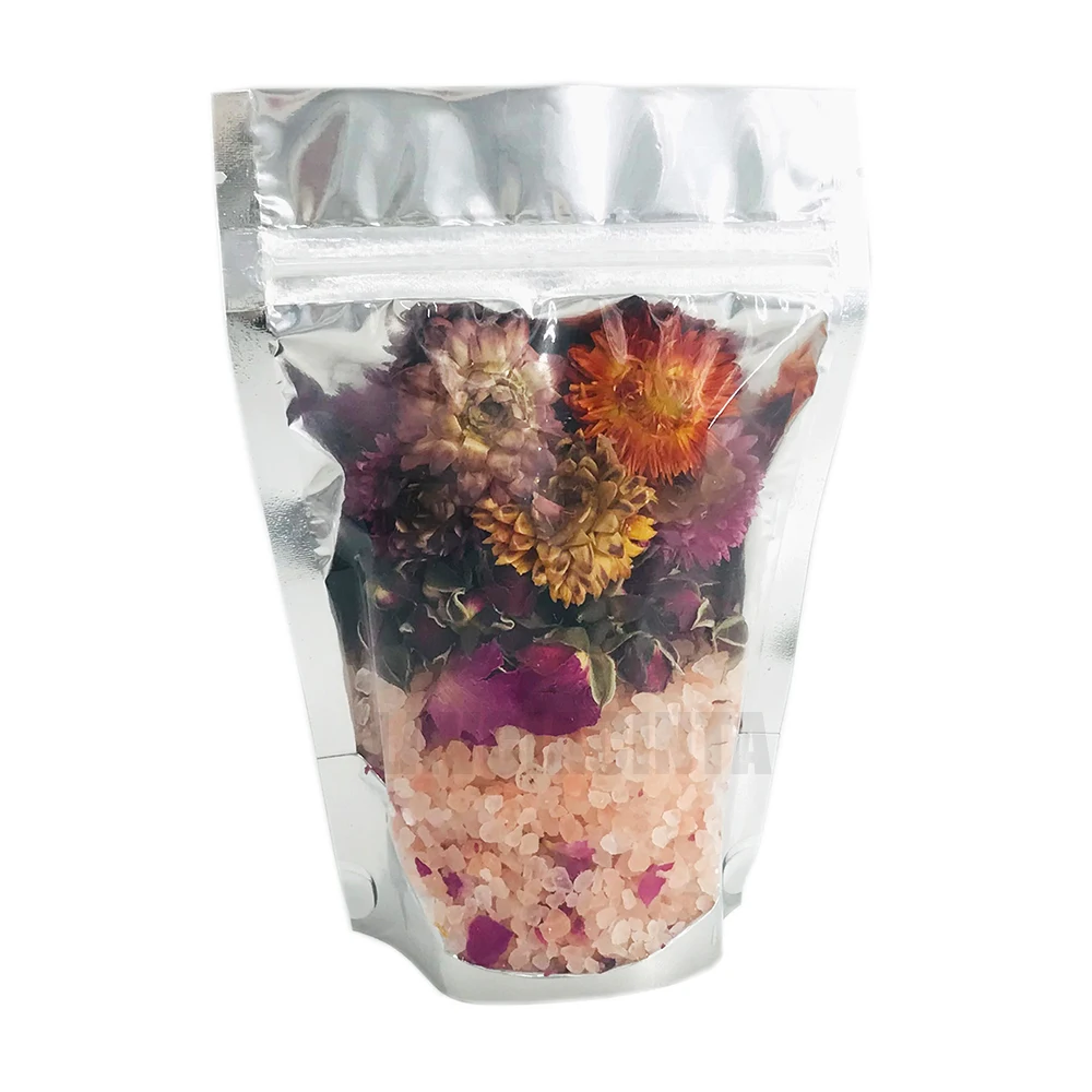 Fruity Oem Wholesale Organic Dead Sea Salt Bag Package Floral Calm Bath