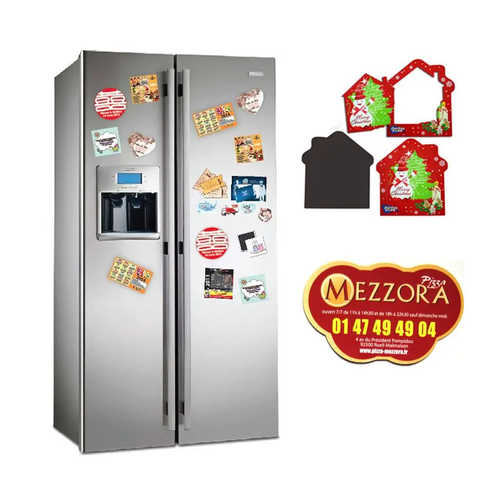 Full Color Printed Pvc Rubber Custom Fridge With Header