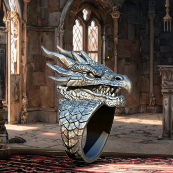 XHBTS 6 Stück Glänzende Emaille Drachen Ring Einstellbare Finger Ringe Handmade Punk Schmuck Gothic Schmuck Geschenk XHBTS 6 Stück Glänzende Emaille Drachen Ring Einstellbare Finger Ringe Handmade Punk Schmuck Gothic Schmuck Geschenk