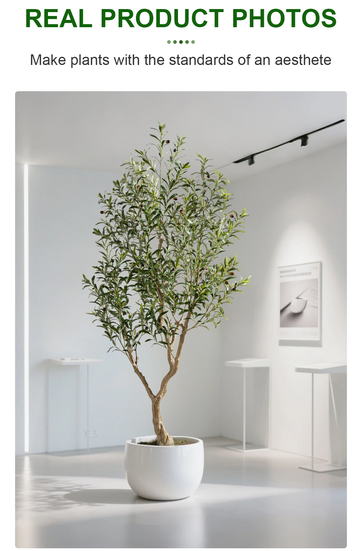 Large 210 cm Anti-Ultraviolet Artificial Olive Tree Bonsai Plant Plastic Outdoor Garden Supplies for Birthday Celebration factory