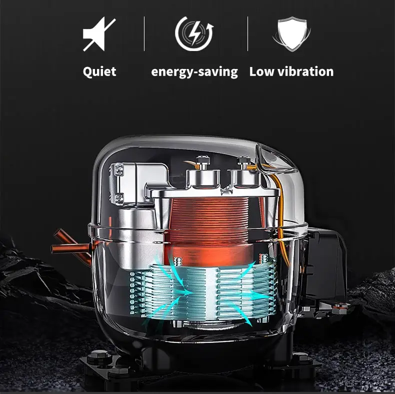 JOSOO Factory 200L Dual Zone Compressor Wine Cooler Luxury Wine Cellar with LED Light 77 Bottles Wine Fridge for Home and Office