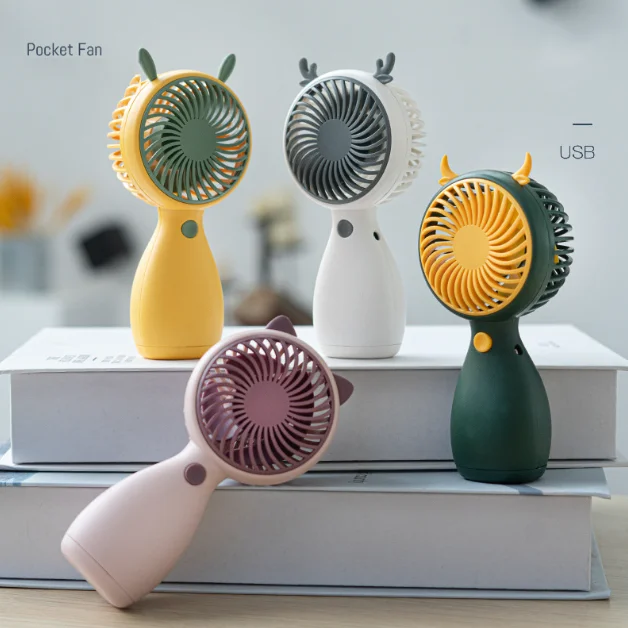 New Handheld Small Fan Portable Mini Desktop Student Usb Charging Fan Outdoor Ventilateur Summer Cooling Fan