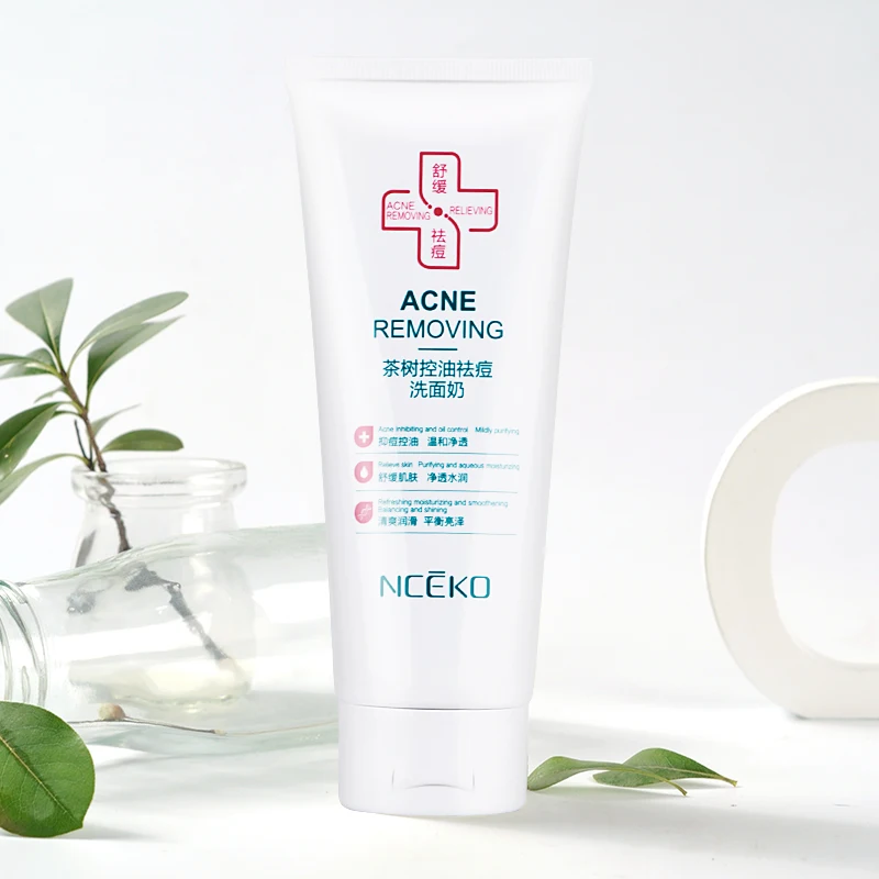 Acne Removing Tea Tree Oil Control Face Cleanser Anti Acne Face Wash