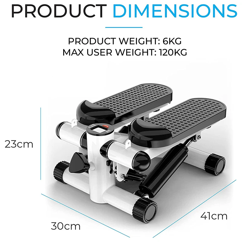 Mini Stepper Machine With Lcd Display And Resistance Band With Handle