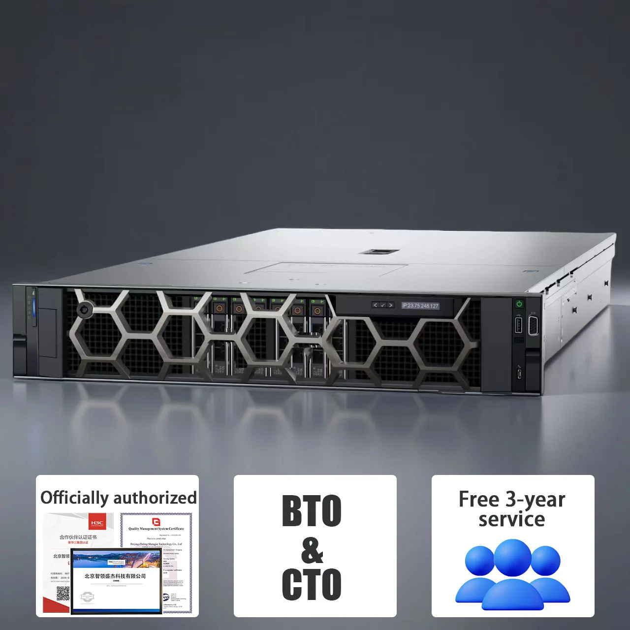Hot Selling PowerEdge R750 R760 R760XS R770 R7625 R7615 2U System Odm/Oem Server Computer Ai Data Center Cloud Rack Server