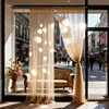 Tenda in tulle champagne con perle