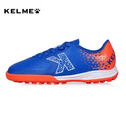 Football Boot KELME Kids' Soccer Shoes Football Boots Original Children TF White Soccer Cleats Professional Soccer Futsals Sneakers Child