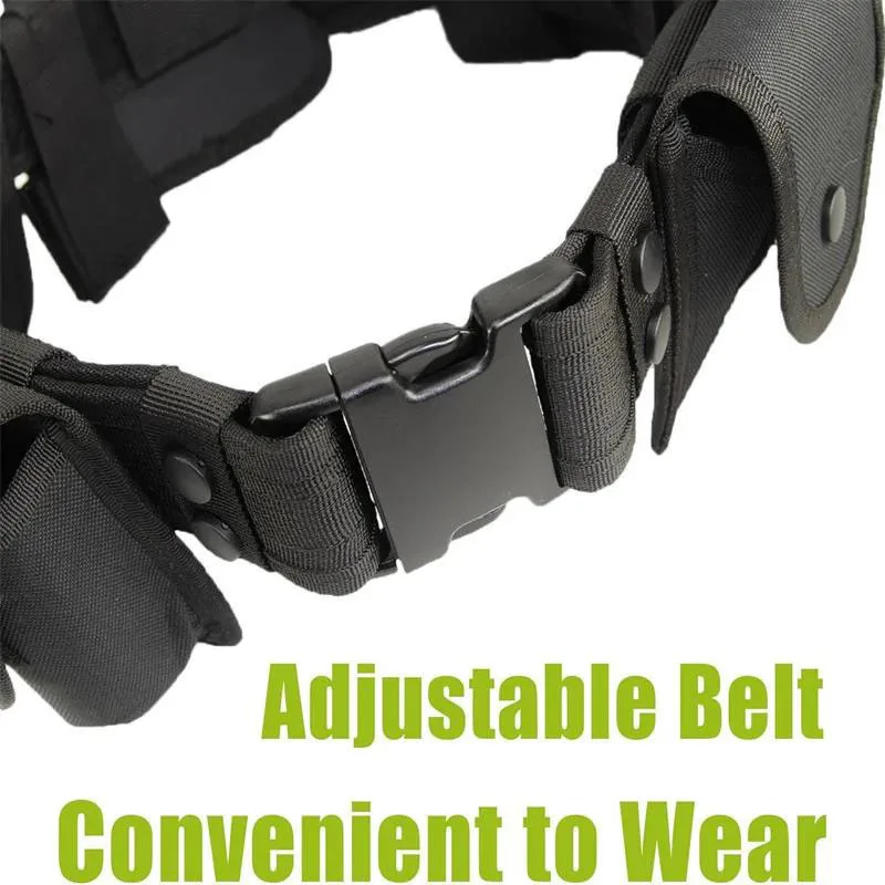 Multifunctional Security Belts High Density Waist Pack Hunting Utility Kit Duty Belt Tactical Training Belt Pouch Holster Bag