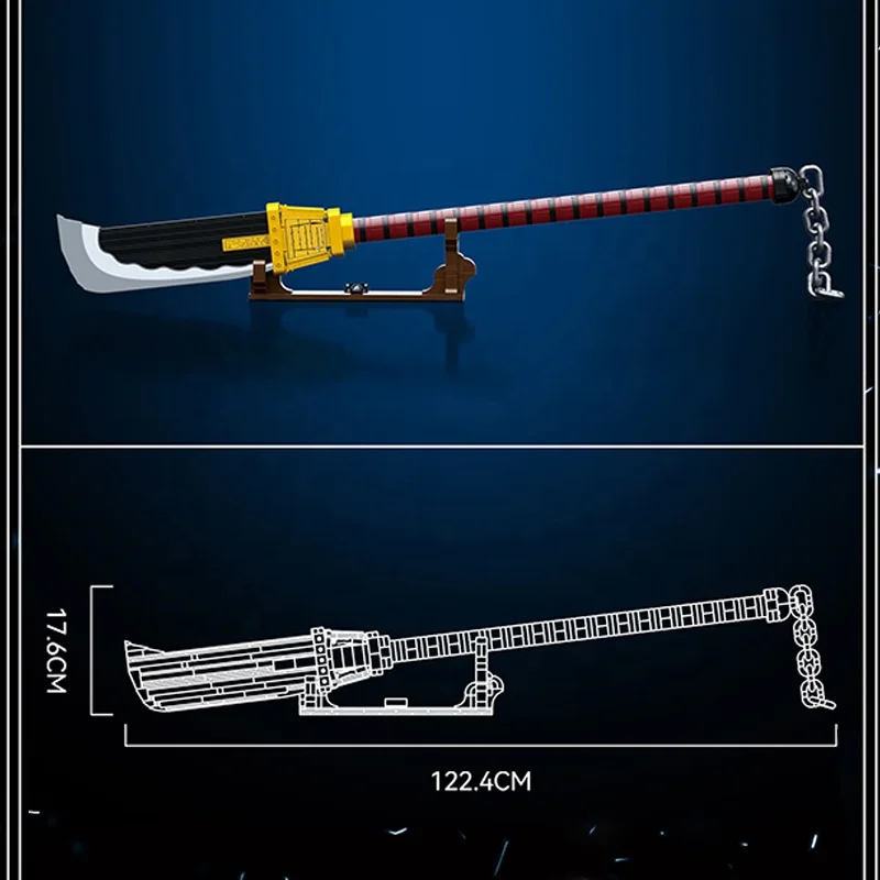 DK 1510 Anime Whitebeard Edward Newgate Katana Sword Model