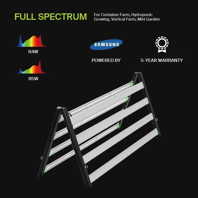 Flexstar US/TH/CA in Stock Customized Spectrum Dimmable 4 / 6 / 8 / 10 Bars 2.8umol/J Dimmable LED Grow Light