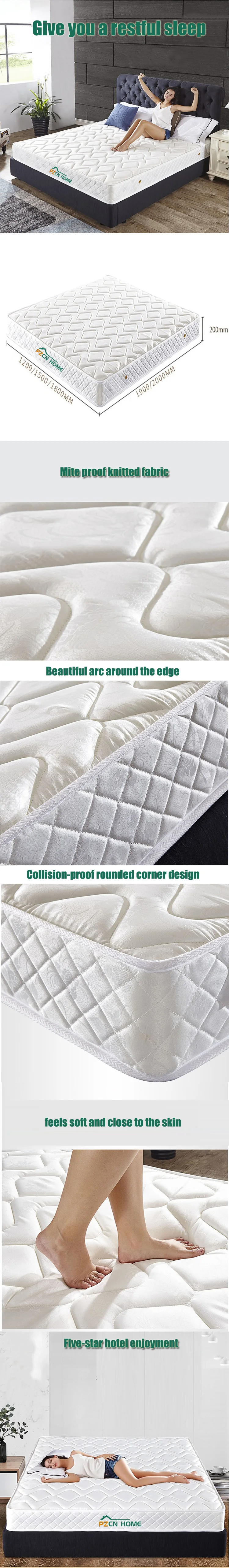 Wholesale high density natural comfort single memory foam sponge mattress bed in a box manufacturer