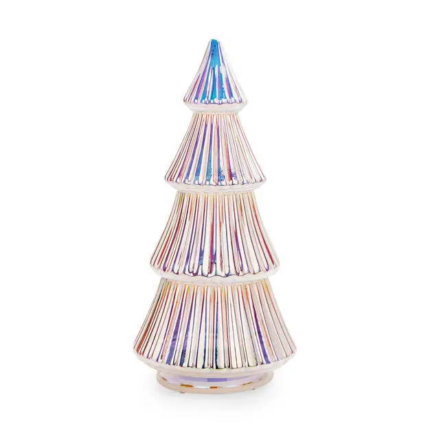 High quality glass Xmas tree ornament led lighted home decorative lamp supplier