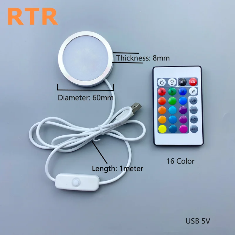 RGBW Uzaktan Kumandalı 5V USB RGB Güçlü Bambu Lab LED Lamba Kiti