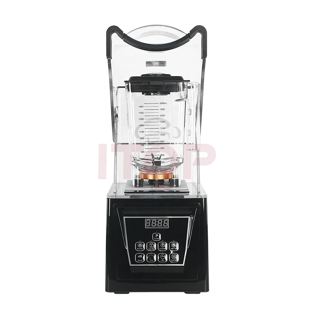 Wholesale Heavy Duty Fruit Blender commercial blender with sound cover  Professional ice crushing blender From m.