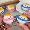 Llavero de juguete antiestrés con forma de bola de arroz de dibujos animados