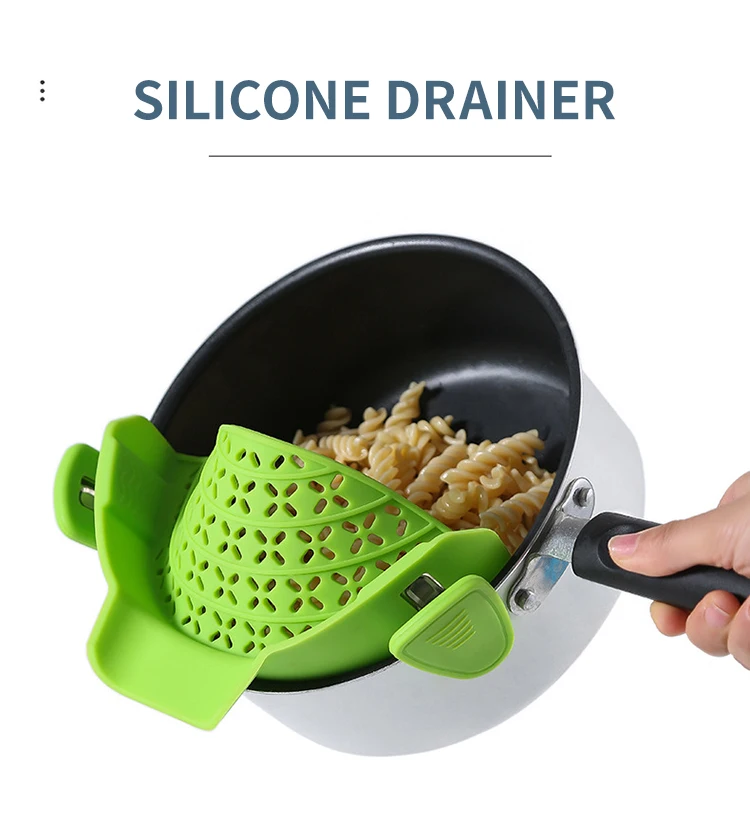 Kin Glass Lid Kitchen Tools Food Pasta Meat Vegetables Fruit Silicone