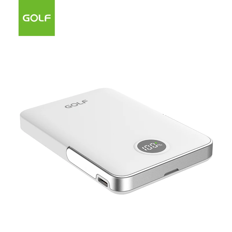 LCD Digital Lithium Small Power Banks Wholesale 22.5W Fast Charging Mobile Charger Wireless Magn Mini Power Bank 5000mAh
