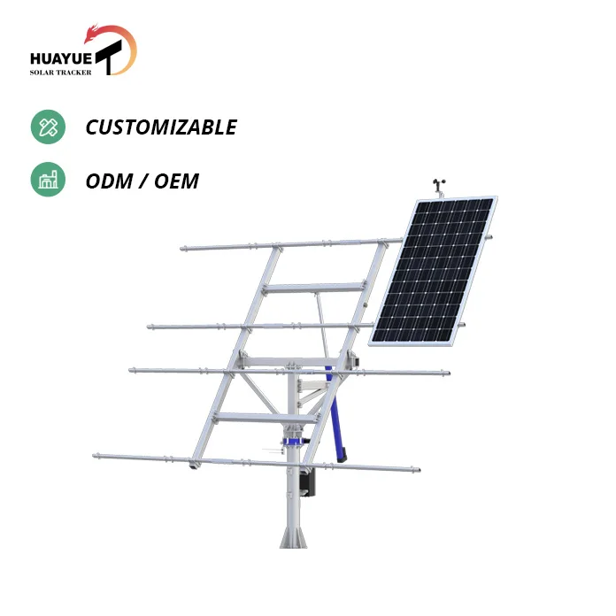 Contrôleur De Suivi Solaire Automatique Double Axe - Pour Panneaux Solaires, Inclut Télécommande Et Capteur De Vent - 5