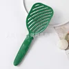 Green openwork comb