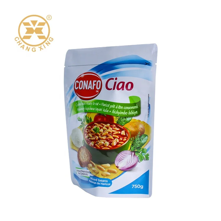 Custom Printed Stand up Pouch for Bean Crab Curry Curry Paste Peanut Corn Chili Oil Butter Jam Packaging Packing Bag