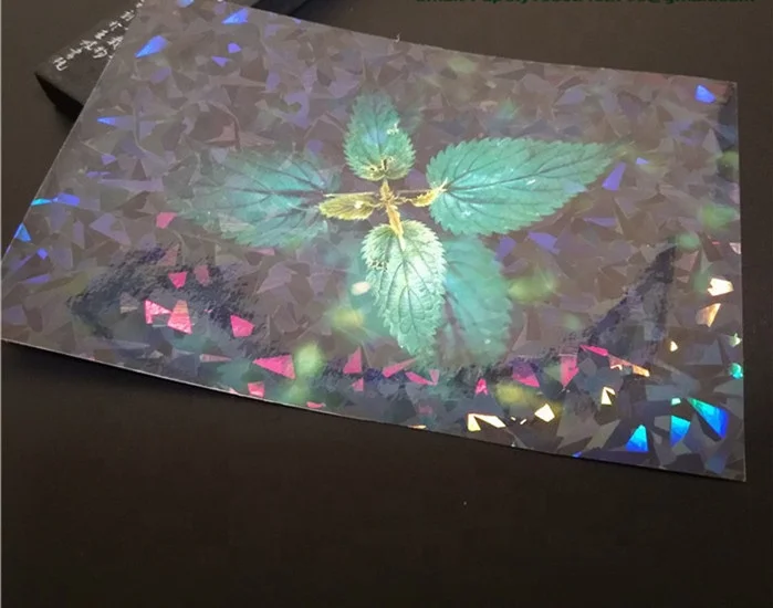 Cracked Glass Holographic Vinyl Sticker Laminate Self Adhesive