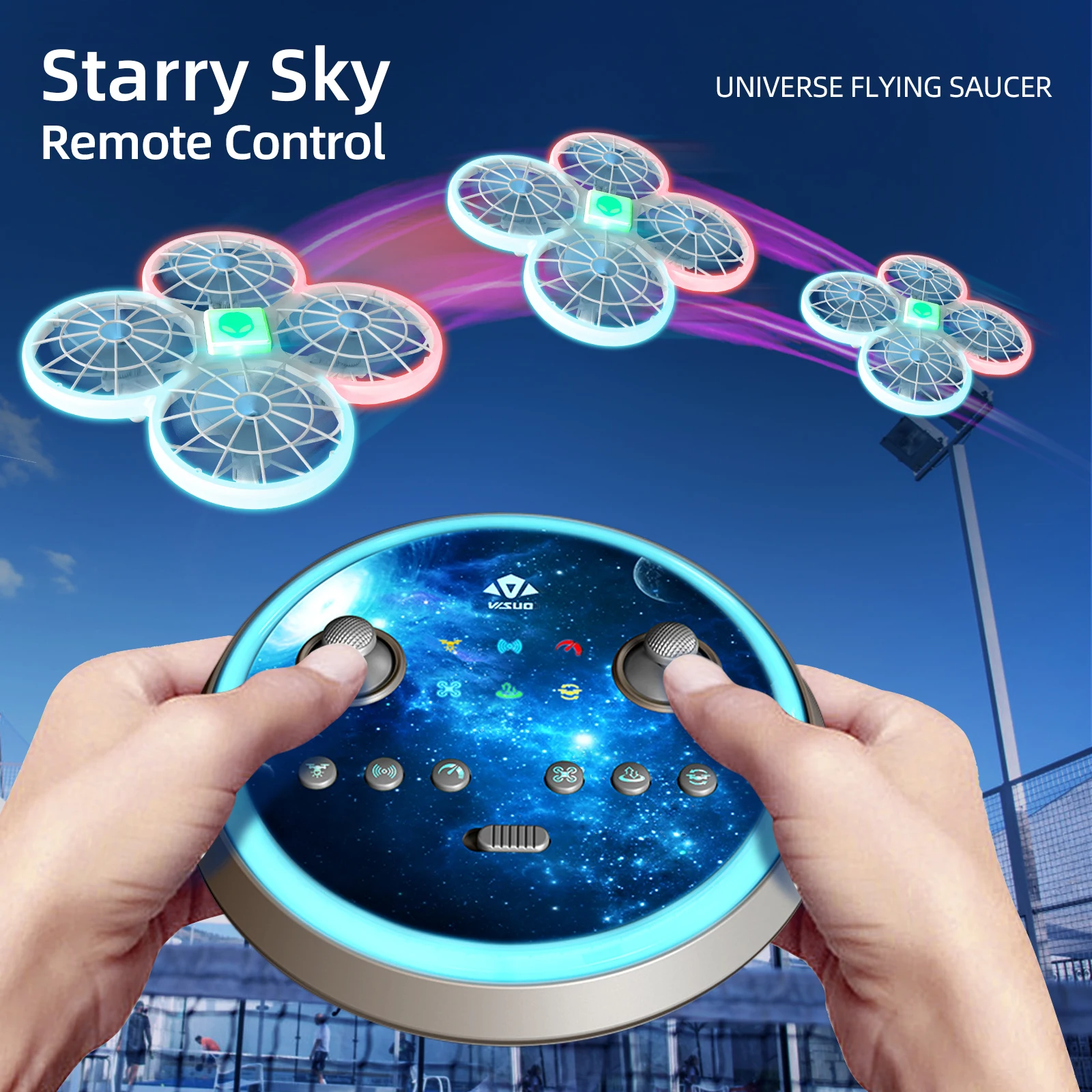 Remote control flying hot sale saucer with lights