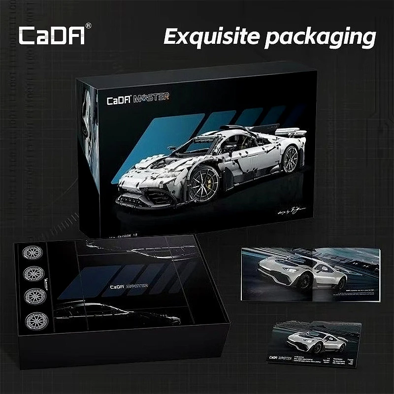 Cada C61503W MOC City 1:8 Big High-Tech Sport Car Super Racing Car Model Kit Bricks for Adult Gifts 3295pcs Building Blocks Sets