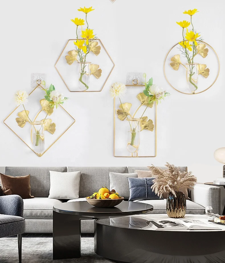 Креативная домашняя гостиная фоновые украшения Настенная ваза для