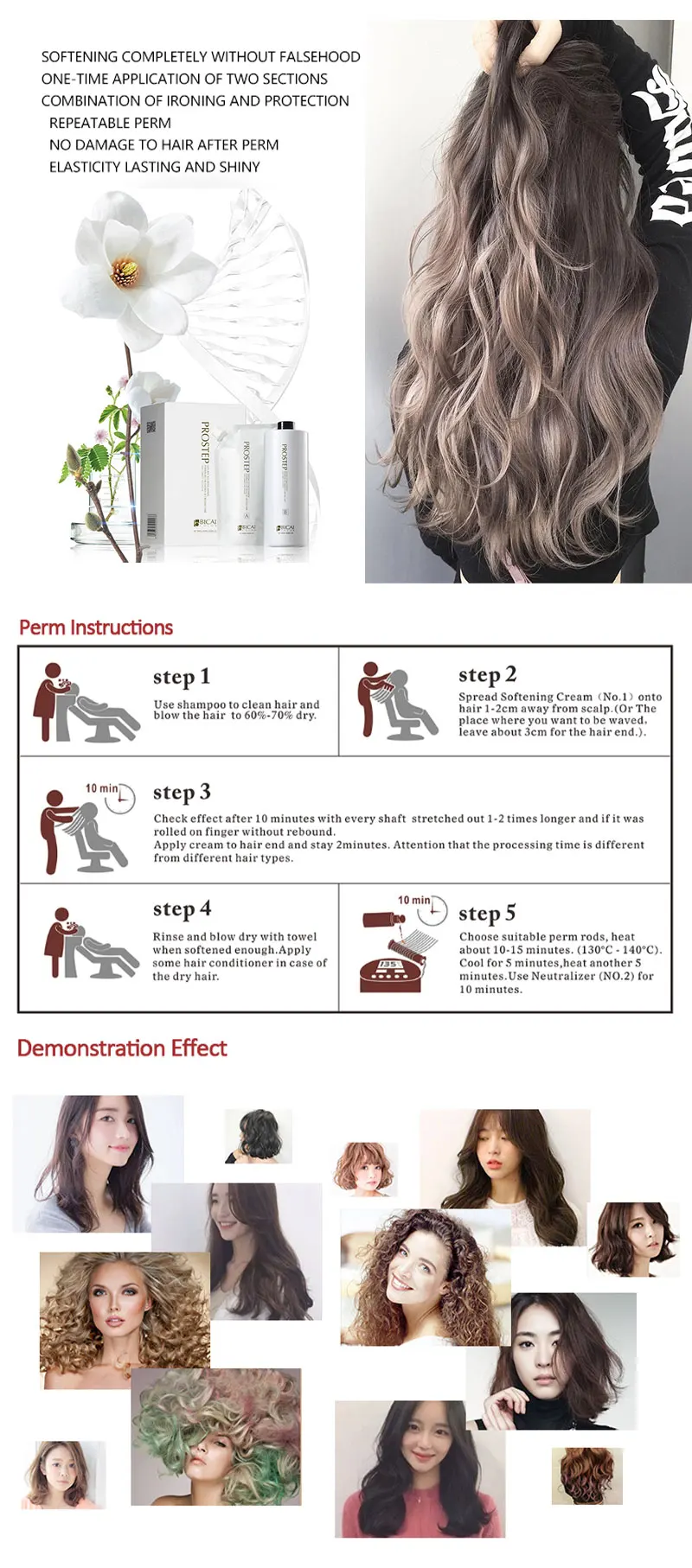 Best Hair Curly Treatment Digital Perm For Male And Female Wholesale Price  Hot Hair Perm -organic Essence Curling Hair Cold Perm - Buy Best Hair Curly  Treatment Digital Perm,Hair Perm Set,Permed Straight